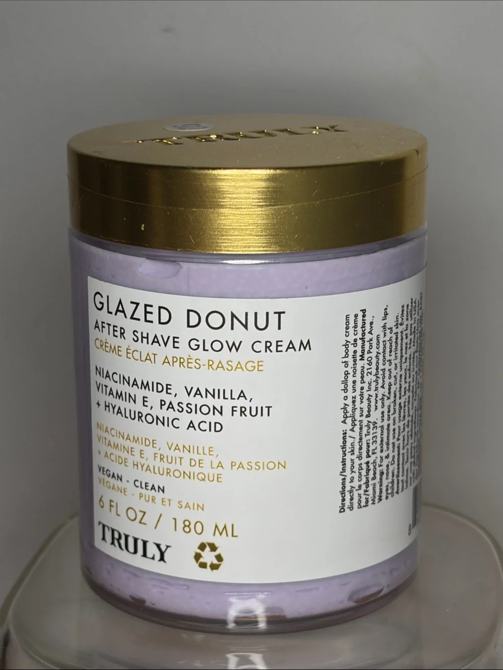 TRULY Glazed Donut After Shave Glow Cream — 180 ml